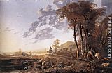 Evening Landscape with Horsemen and Shepherds by Aelbert Cuyp